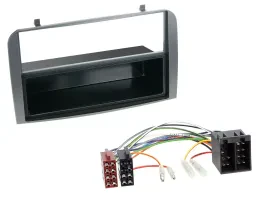 Radioeinbauset DIN Autoradio für Alfa Romeo 147 GT Ablagefach anthrazit