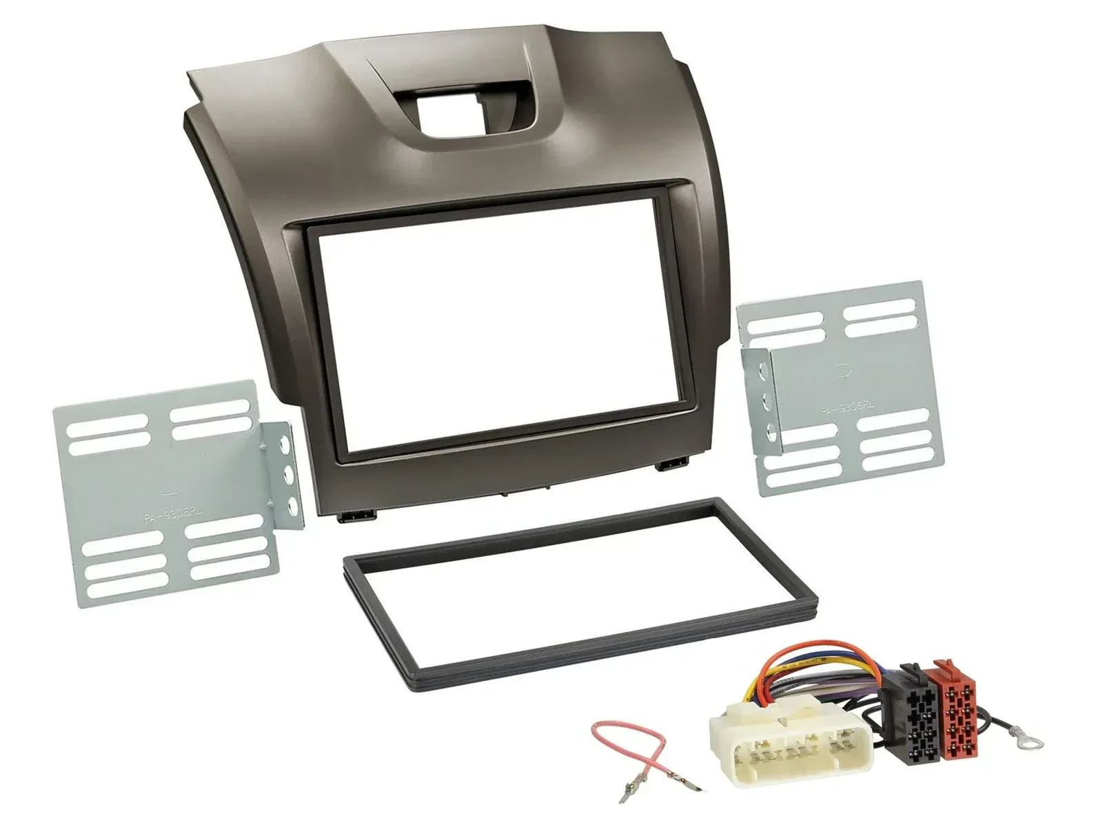 Einbauset Doppel DIN Autoradio für Isuzu D-Max ab 2012 grau