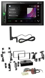 Pioneer MP3 DAB AUX 2DIN Bluetooth Autoradio für Nissan Cube ab 09 Frontier ab 1