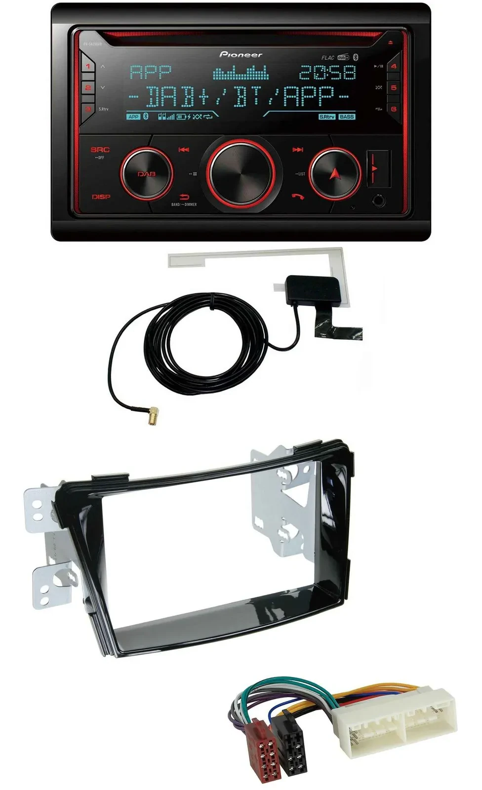 Автомагнитола для Hyundai i40 Pioneer 2DIN MP3 DAB USB CD Bluetooth (с 2016, тип VF K)