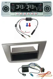 Dietz DAB USB MP3 Bluetooth Autoradio für Seat Altea Toledo ab 05 Anthrazit-meta