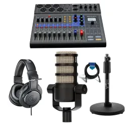 Zoom LiveTrak L-8 Portable 8-Channel Mixer and Multitrack Recorder W/Acc Bundle