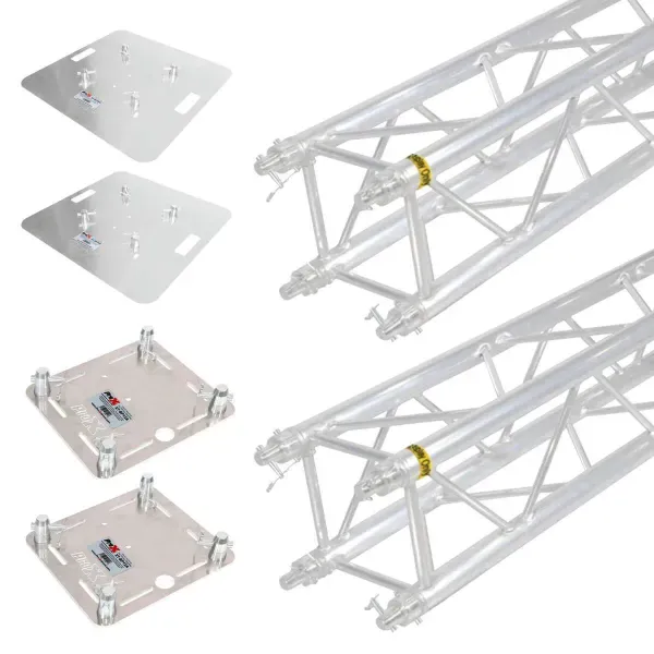 ProX KT-F34SQ820 8.20FT Display Truss Segments 2-Pack w Base & Top Plates