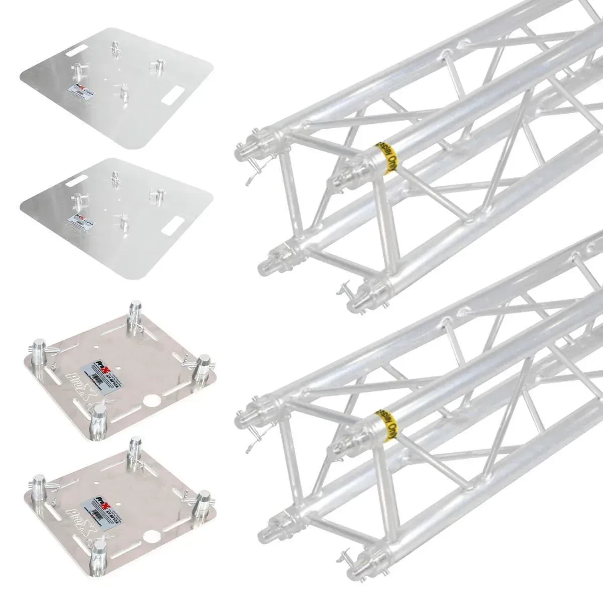 ProX KT-F34SQ820 8.20FT Display Truss Segments 2-Pack w Base & Top Plates