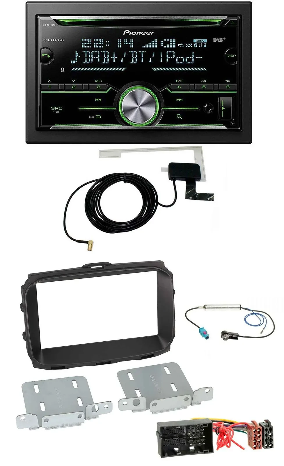 Автомагнитола для Alfa Romeo Giulietta 940 Facelift Pioneer 2DIN, CD, USB, MP3, Bluetooth, DAB