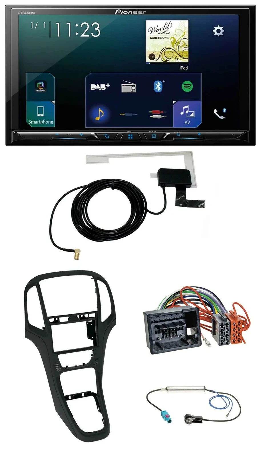 Автомагнитола Pioneer 2-DIN DAB USB MP3 Bluetooth для Opel Astra J (с 12/2009)