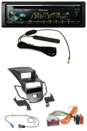 Pioneer CD MP3 AUX DAB USB Autoradio für Ford Fiesta 08-10 Display schwarz
