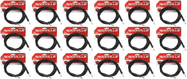 Коммутационный кабель Rockville RCTR110B Black 3 м (18 штук)