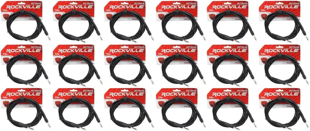 Коммутационный кабель Rockville RCTR110B Black 3 м (18 штук)