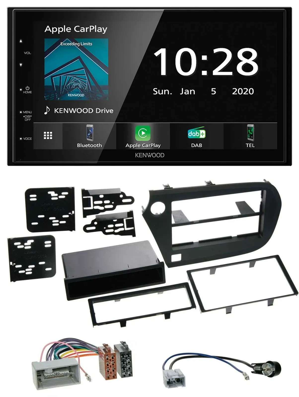 Kenwood Bluetooth MP3 DAB USB 2DIN Autoradio für Honda Insight ZE2 09-13