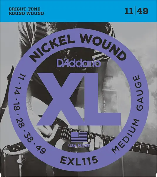 Струны для электрогитары D'Addario EXL115 XL Nickel Wound 11-49
