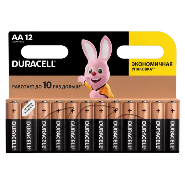 Элемент питания Duracell LR6 12BL Basic AA (12 штук)