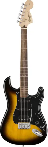 Электрогитара Fender Squier Affinity Stratocaster HSS Laurel FB Brown Sunburst с комбоусилителем, чехлом и аксессуарами