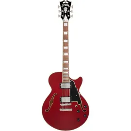 Электрогитара полуакустическая D'Angelico Premier SS Semi-Hollow Burnt Red