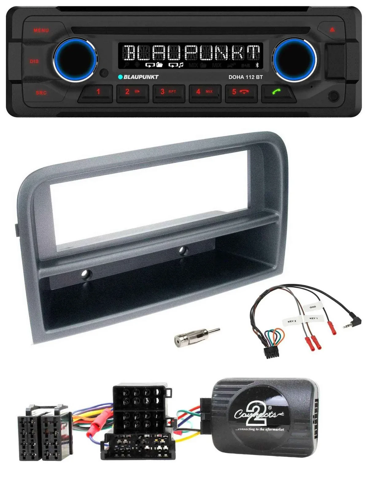 Автомагнитола Blaupunkt CD/MP3, Bluetooth, USB для Fiat Croma (2005–2010)