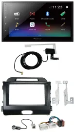 Pioneer DAB MP3 Bluetooth 2DIN USB Autoradio für Kia Sportage 3 10-15 SL schwarz