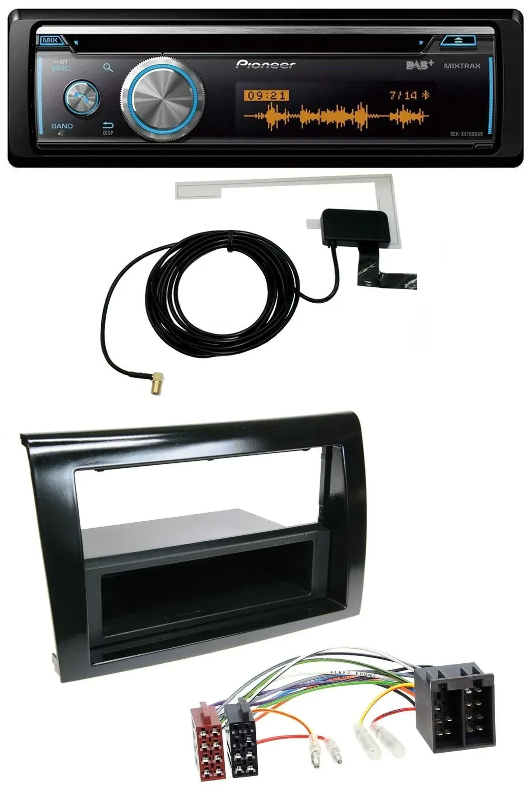 Автомагнитола Pioneer Bluetooth DAB MP3 USB CD для Fiat Bravo (с 2007)