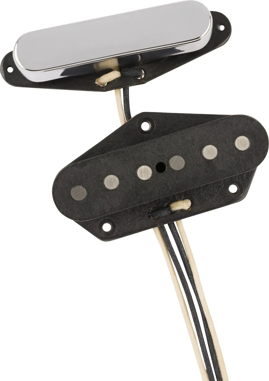 Fender Josefina Campos LE Hand Wound Red Hot Telecaster Pickup Set, Chrome/Black