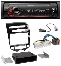 Pioneer MP3 USB DAB Bluetooth Autoradio für Hyundai ix20 ab 10 autom. Klima