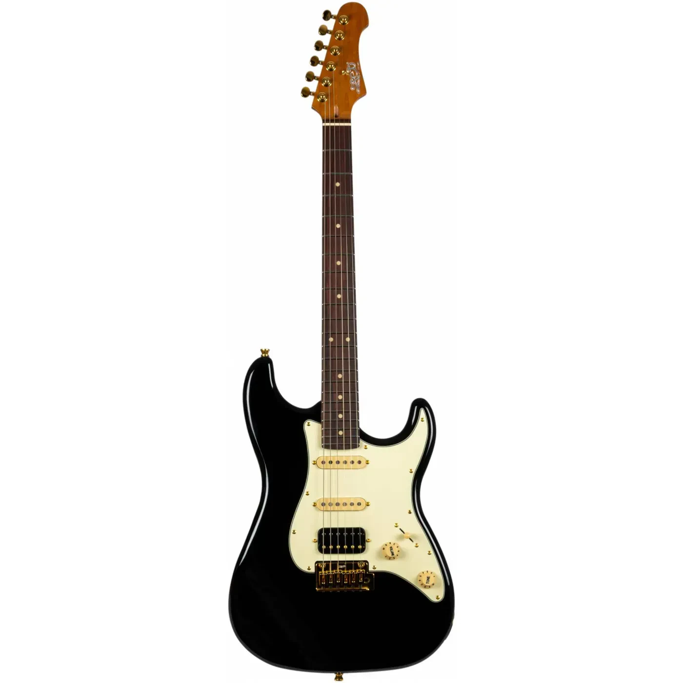 Электрогитара JET Guitars JS-480 Stratocaster HSS Gold HW Black