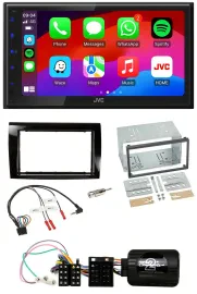 JVC Bluetooth USB Lenkrad 2DIN DAB Autoradio für Fiat Bravo 2007-2014