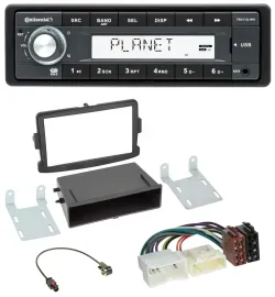 Автомагнитола для Dacia Logan, Sandero, Opel Vivaro Continental 1 DIN USB MP3 AUX