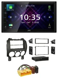 JVC DAB 2DIN MP3 Bluetooth USB Autoradio für Mazda 2 (ab 2007)