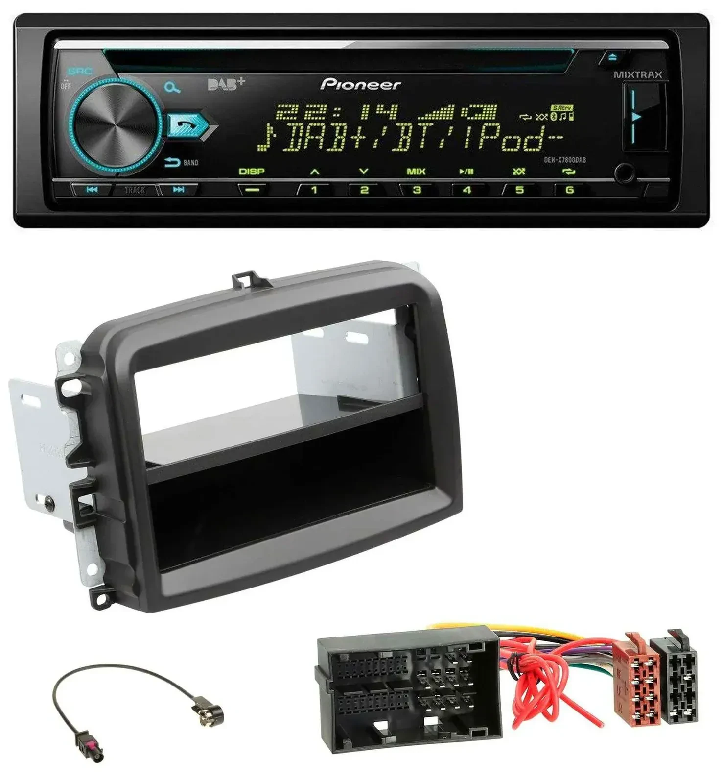 Автомагнитола для Fiat 500L (с 2012) Pioneer DAB MP3 CD USB Bluetooth
