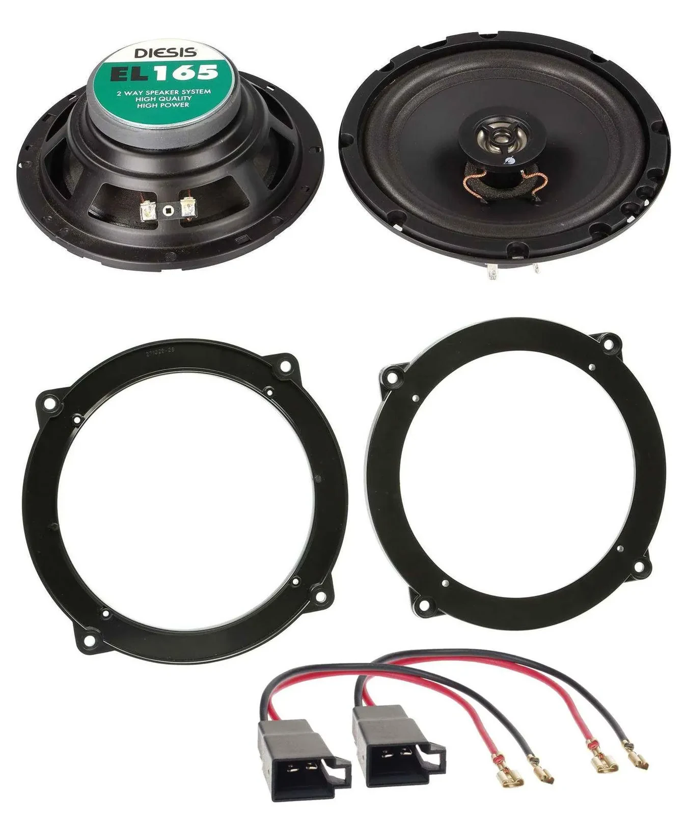 ACV 16,5cm 100Watt 2-Wege Lautsprecher für Audi A3 Mercedes E-Klasse Fronttür Ab