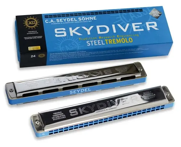 Губная гармошка тремоло Seydel Sohne 25480G Skydiver G