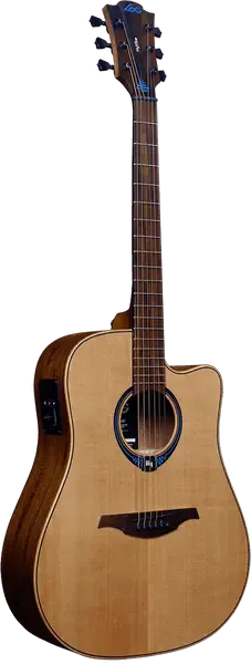 Трансакустическая гитара LAG Guitars THV10DCE LB Smart с чехлом