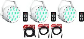 Светодиодный прибор Rockville RockPAR TRI LED RGB с аксессуарами (3 штуки)