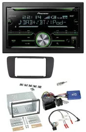 Pioneer Bluetooth Lenkrad DAB 2DIN USB CD Autoradio für Seat Ibiza ab 08 azabach