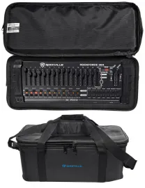 Rockville ROCKFORCE 384 Channel DMX Lighting Controller+Rack Bag Carry Case