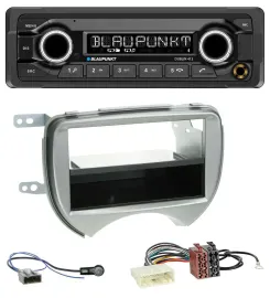 Автомагнитола для Nissan Micra (K13 2010–2013) Blaupunkt MP3, Bluetooth, USB, AUX, серебристая