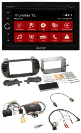 Blaupunkt 2DIN Lenkrad Bluetooth USB TMC DAB Navigation für Fiat 500 14-15 soft