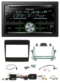 Автомагнитола Pioneer 2DIN Bluetooth DAB USB CD для Porsche 911 (2011–2017), совместима с кнопками на руле