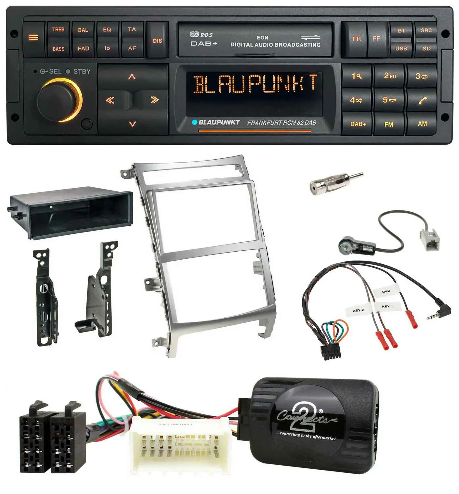 Blaupunkt USB DAB SD Lenkrad Bluetooth Autoradio für Hyundai IX55 2009-2012 silb