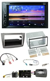 Автомагнитола Pioneer 2DIN, Bluetooth, USB, DVD, DAB, поддержка кнопок на руле, для Alfa Romeo MiTo 2014–2020