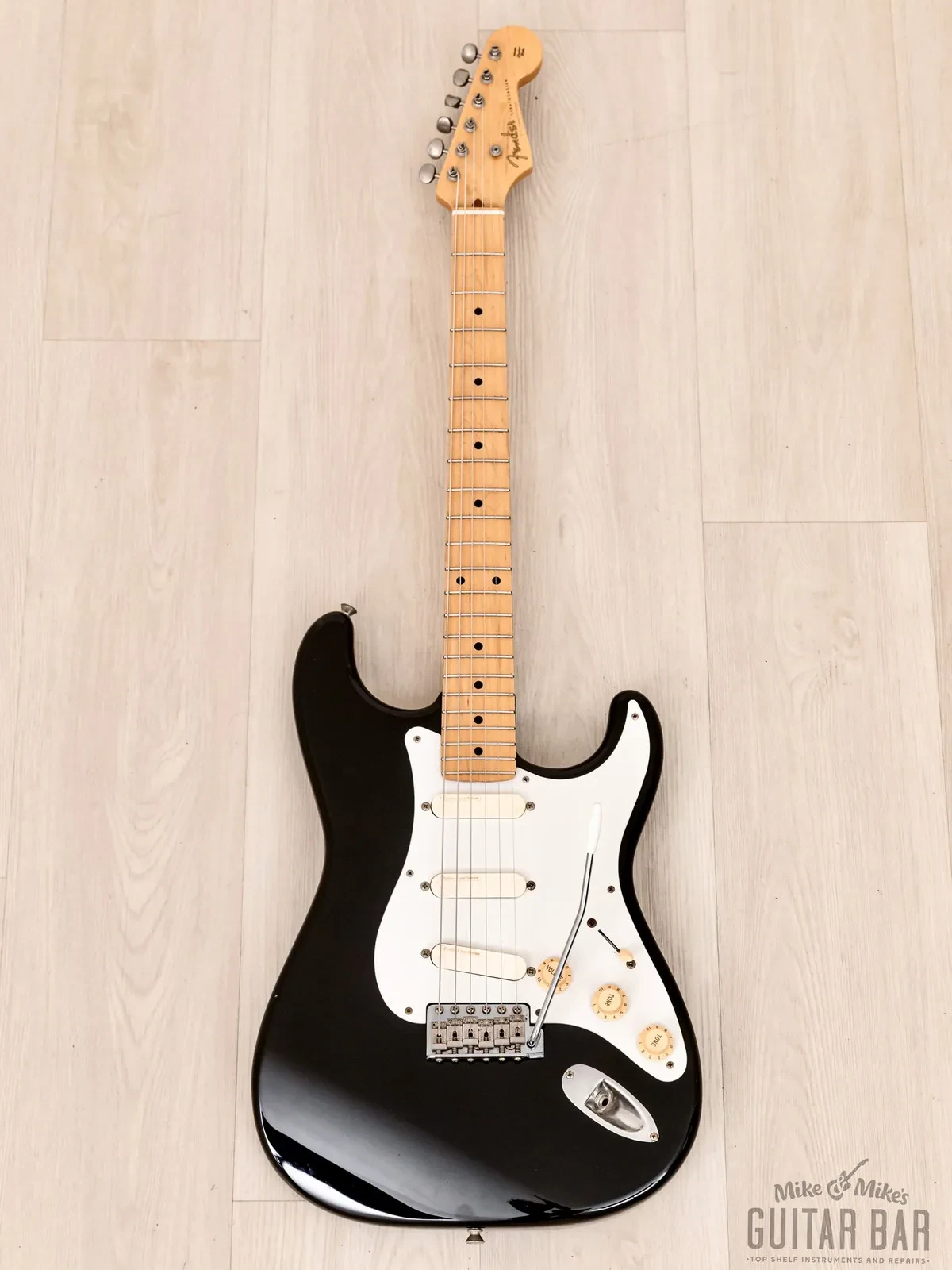Электрогитара Fender Stratocaster 1954 Vintage Reissue ST54-95LS SSS Black w/gigbag Japan 1999