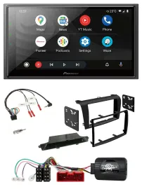 Pioneer USB 2DIN DAB Lenkrad Bluetooth Autoradio für Mazda 3 2003-2009 schwarz