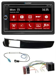 Blaupunkt Bluetooth DAB 2DIN USB DVD MP3 Autoradio für Alfa Giulietta schwarz gl