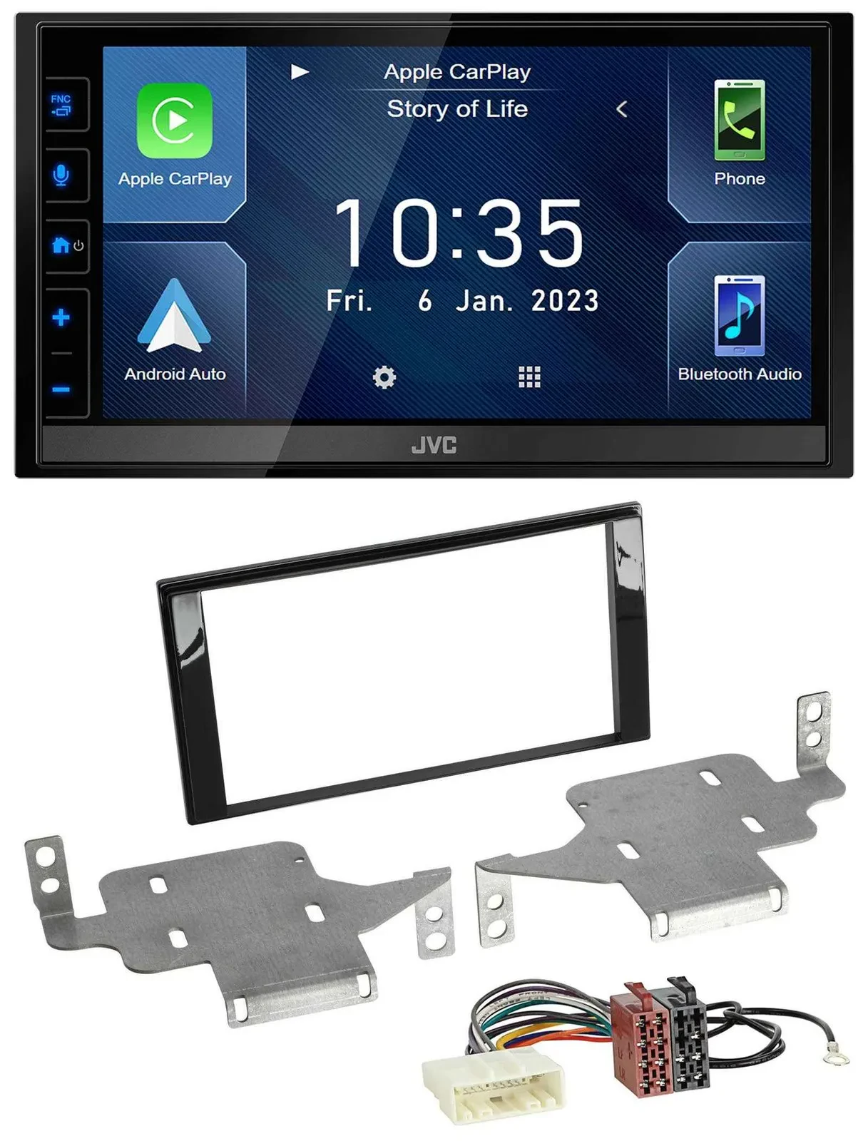 JVC DAB Bluetooth MP3 USB 2DIN Autoradio für Nissan Juke (ab 2014)