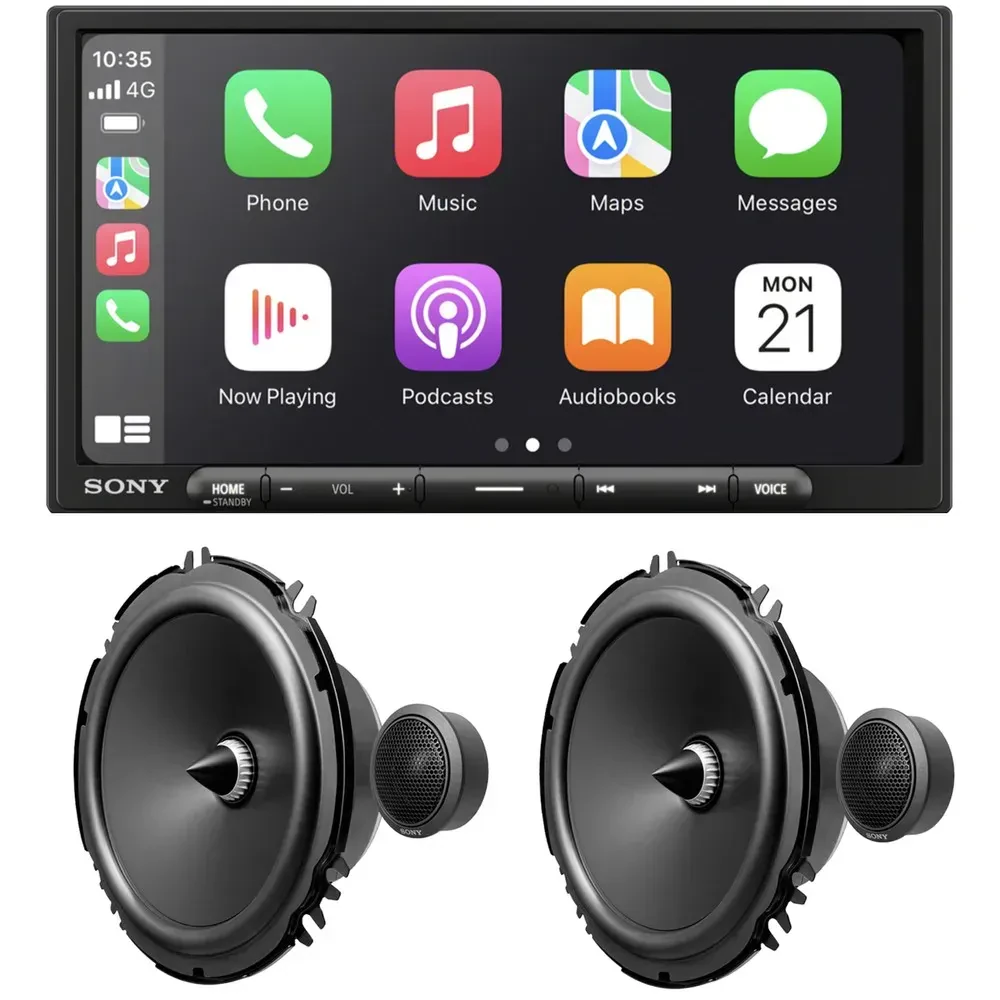 Автомагнитола Sony XAV-AX4000 + XS162GS 6.95" дисплей, акустика 6.5" (набор)