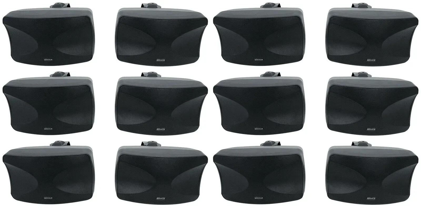 Настенная акустика Rockville WET-44 PRO Black 4" 45W (12 штук)