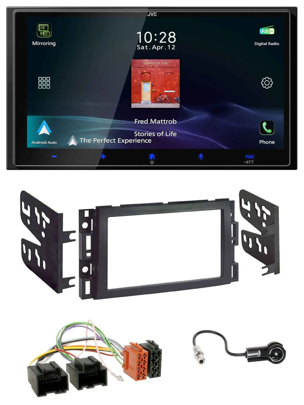 JVC USB Bluetooth 2DIN DAB MP3 Autoradio für Chevrolet Equinox Impala Monte Carl