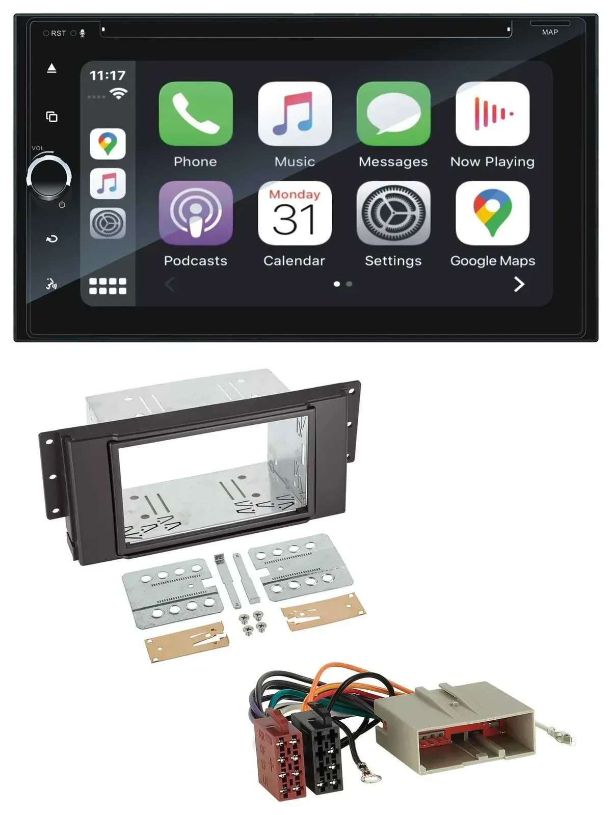 Blaupunkt 2DIN Bluetooth DAB USB DVD MP3 Autoradio für LandRover Freelander 06