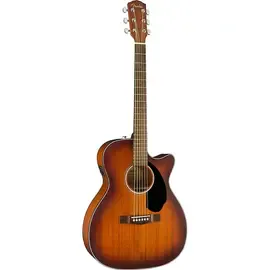 Электроакустическая гитара Fender CC-60SCE Concert All-Mahogany Ltd Ed Aged Cognac Burst