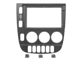 Einbaurahmen für 9 Zoll Autoradio für Mercedes M ML-Klasse 03/1998-06/2001 schwa