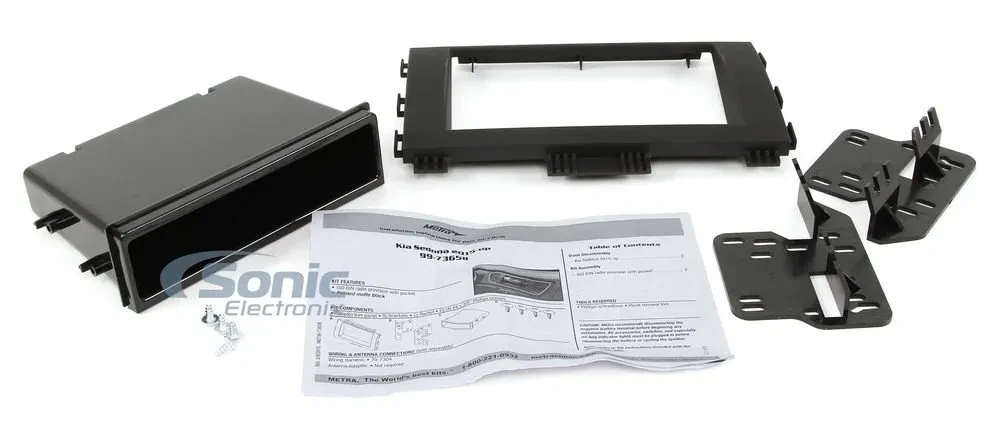Metra 99-7365B Single or Double Din Install Dash Kit for 2015-2020 Kia Sedona